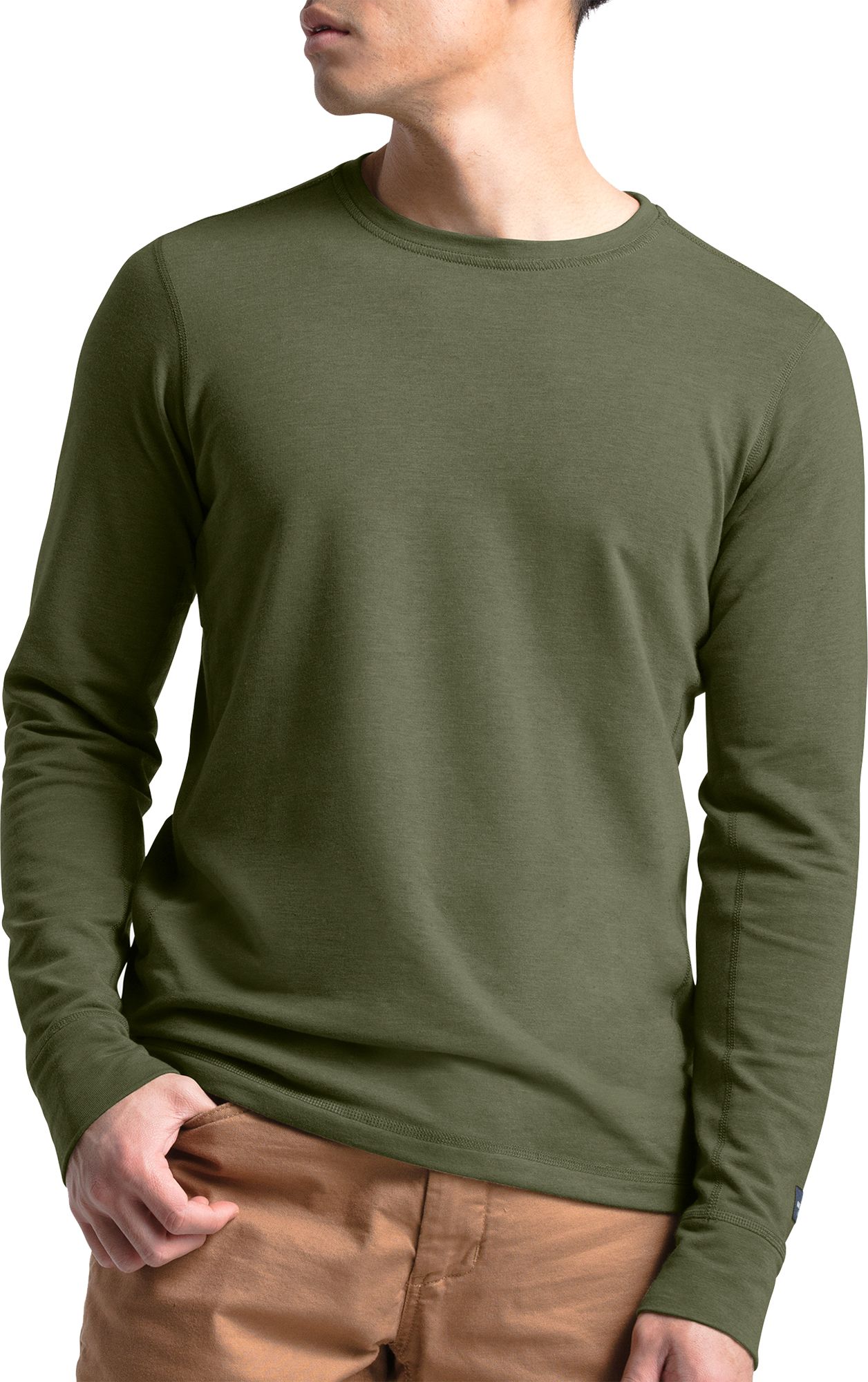 the north face men's crew long sleeve shirt