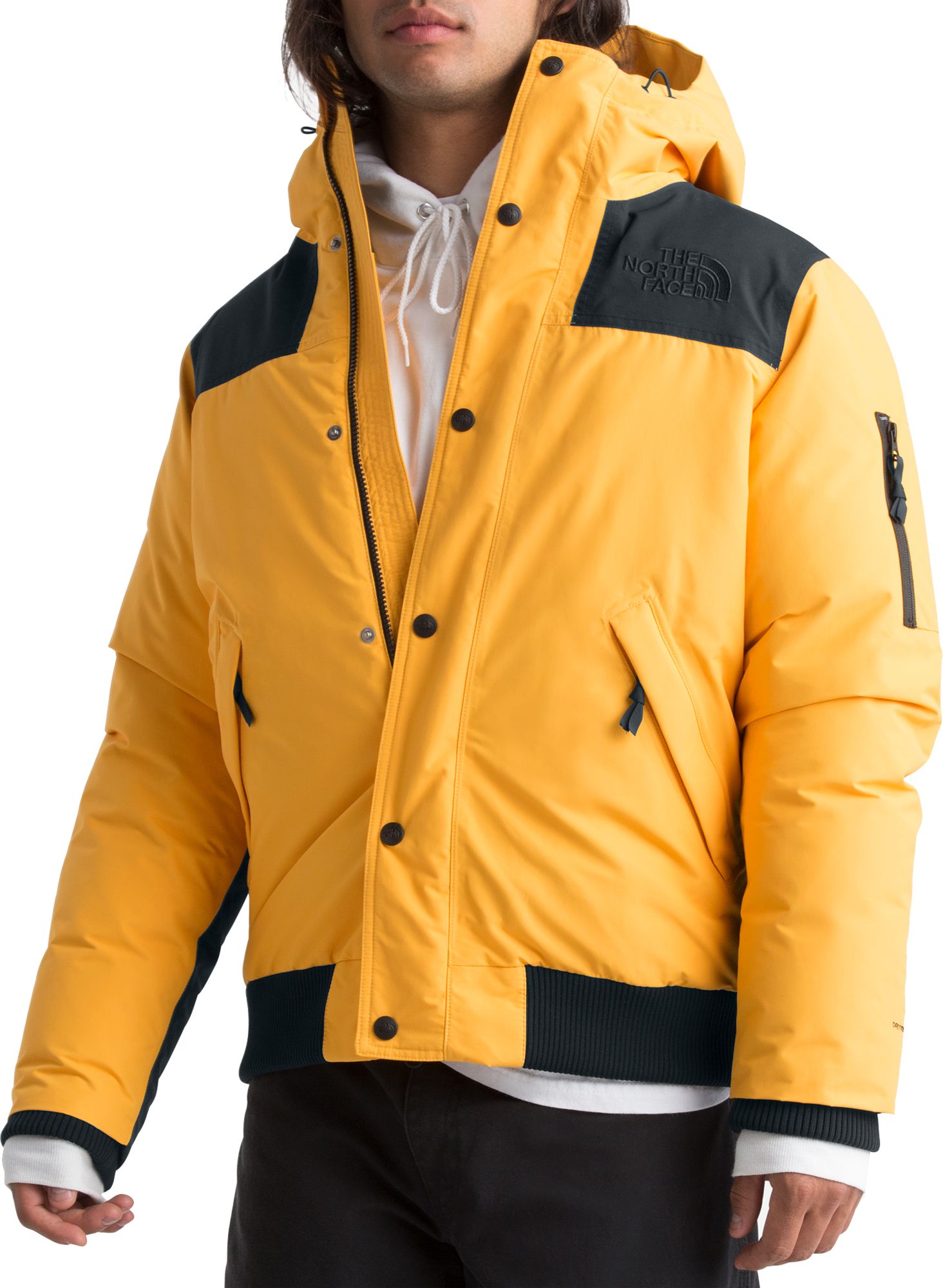 north face bubble jacket yellow
