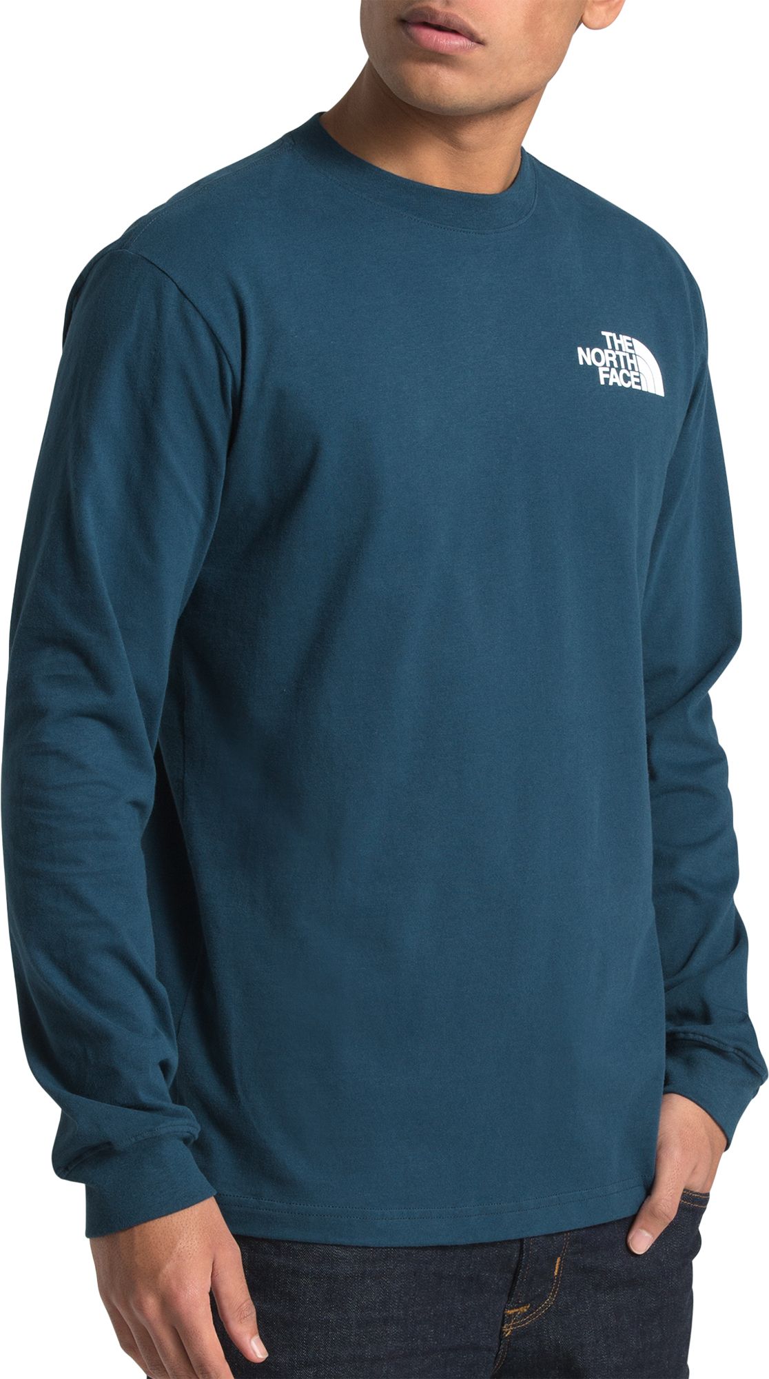 mens north face long sleeve t shirt