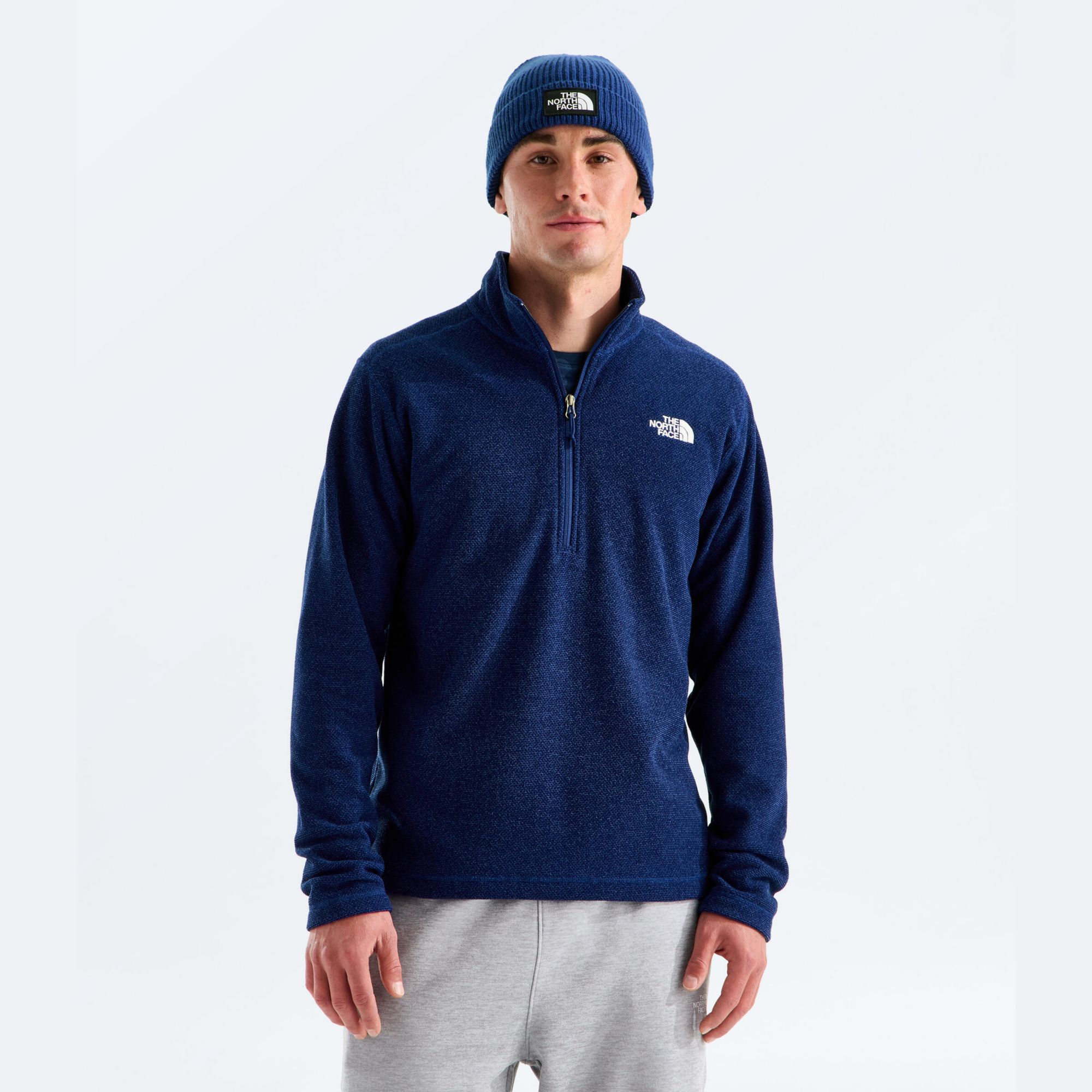 The North Face Men's Textured Cap Rock Fleece 1/4 Zip Pullover