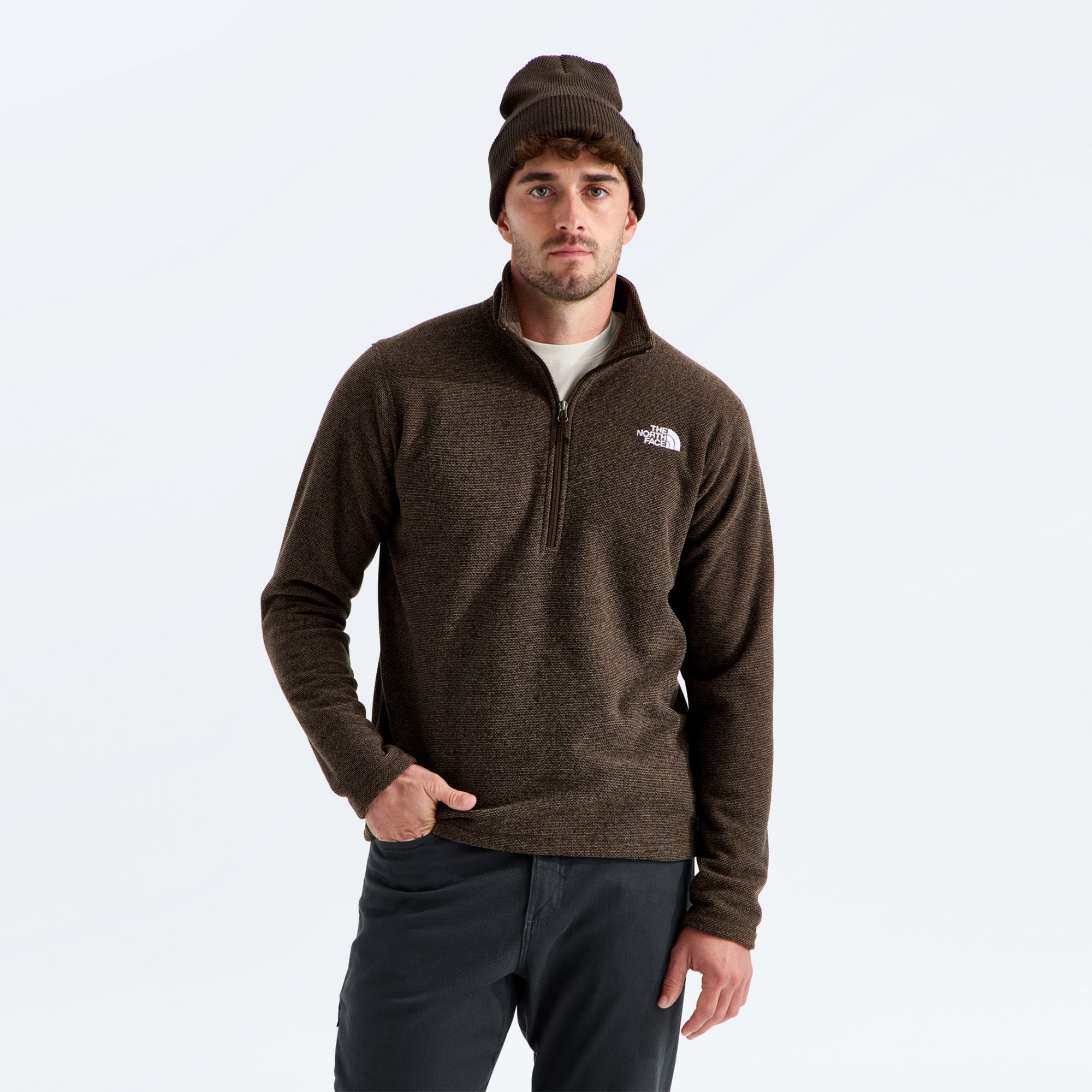 The North Face Men's Textured Cap Rock Fleece 1/4 Zip Pullover