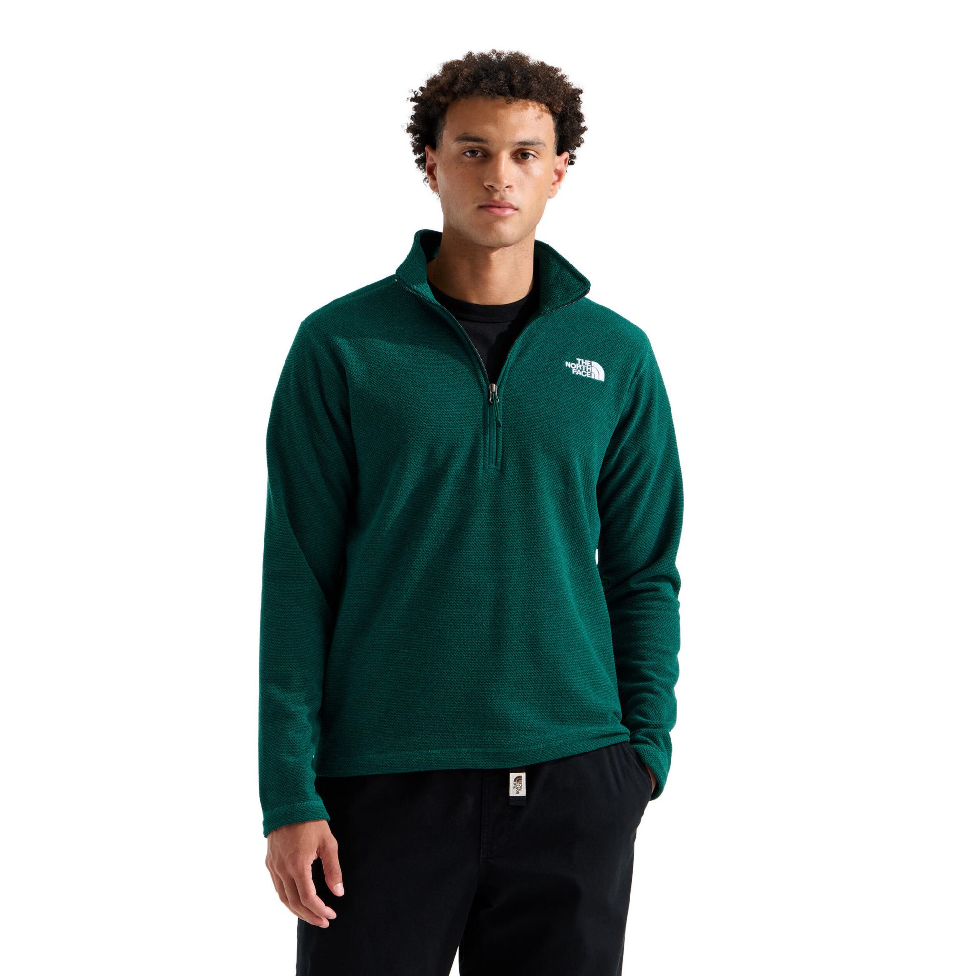 The North Face Men's Textured Cap Rock Fleece 1/4 Zip Pullover
