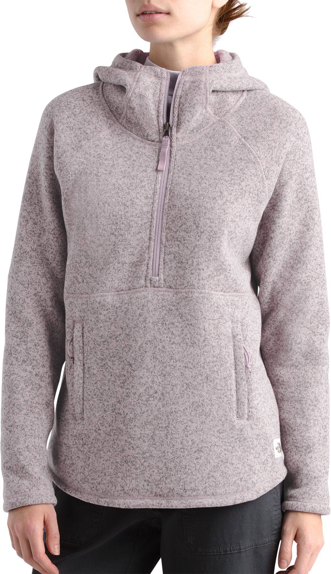 north face w crescent hooded pullover 