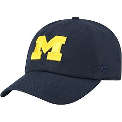 Top of the World Men's Michigan Wolverines Blue Staple Adjustable Hat