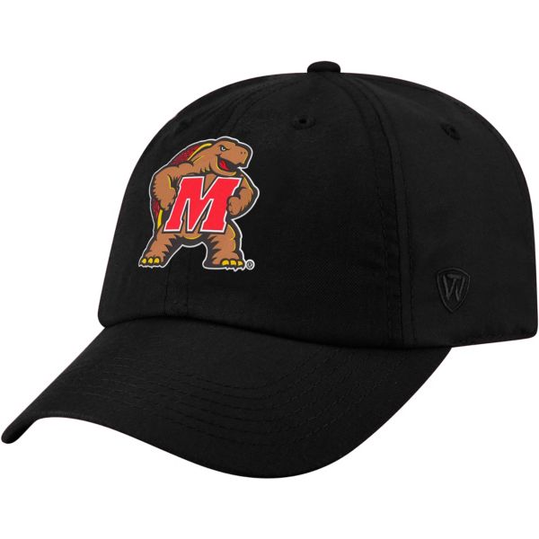 Top of the World Men's Maryland Terrapins Staple Adjustable Black Hat