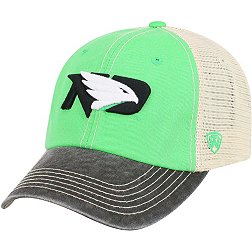 Top of the World Men's North Dakota Fighting Hawks Green/White Off Road Adjustable Hat