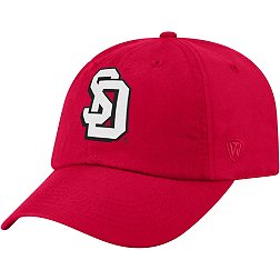 Top of the World Men's South Dakota Coyotes Red Staple Adjustable Hat