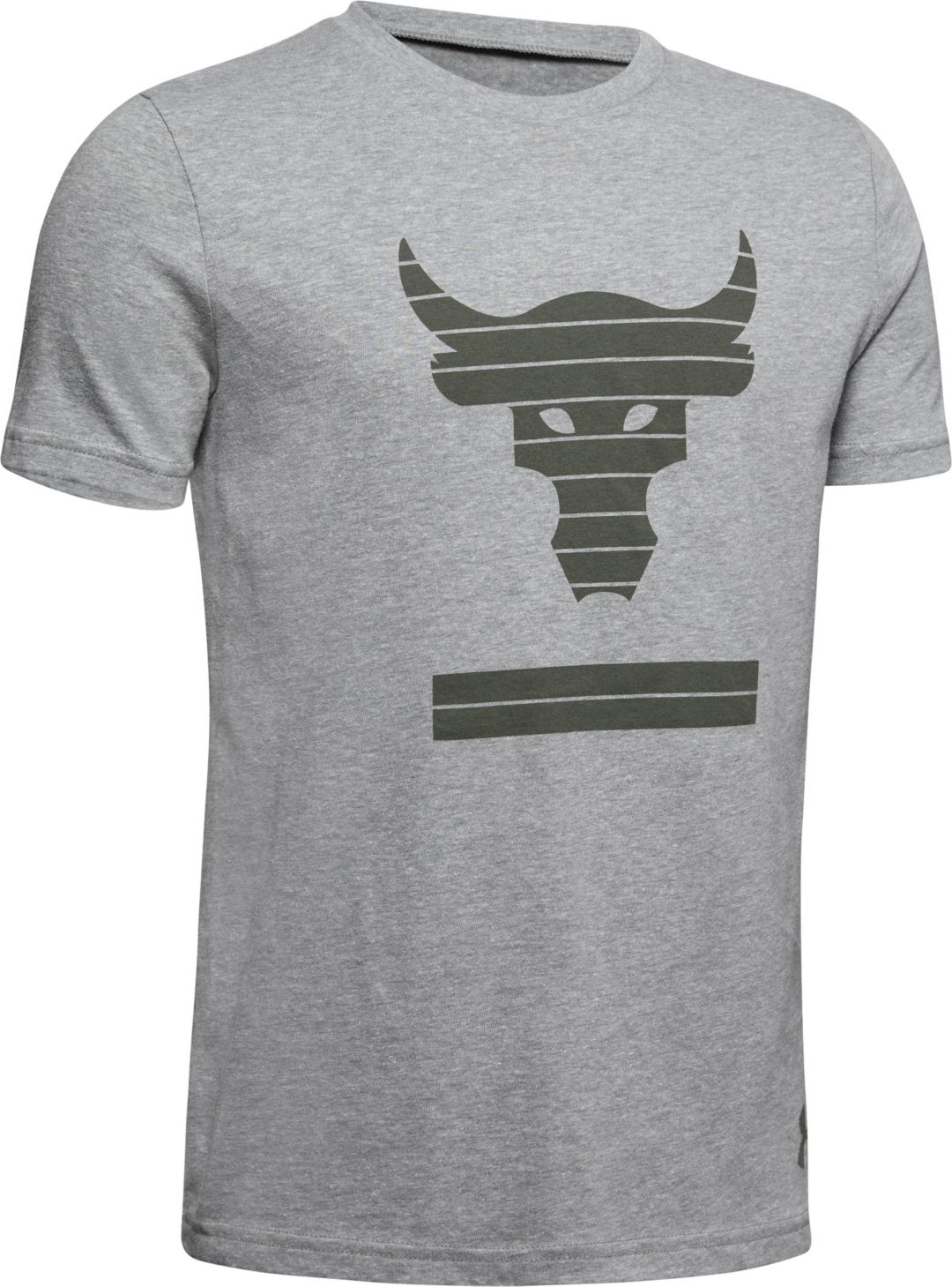 Under Armour Boys' Project Rock Hardest Worker Above the Bar Graphic T Shirt Under Armour Boys' Project Rock Hardest Worker Above the Bar Graphic T Shirt