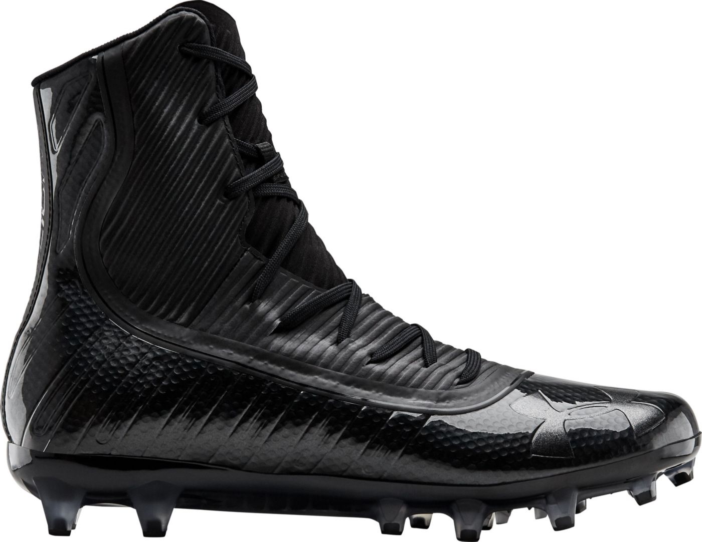 all black under armour highlight cleats