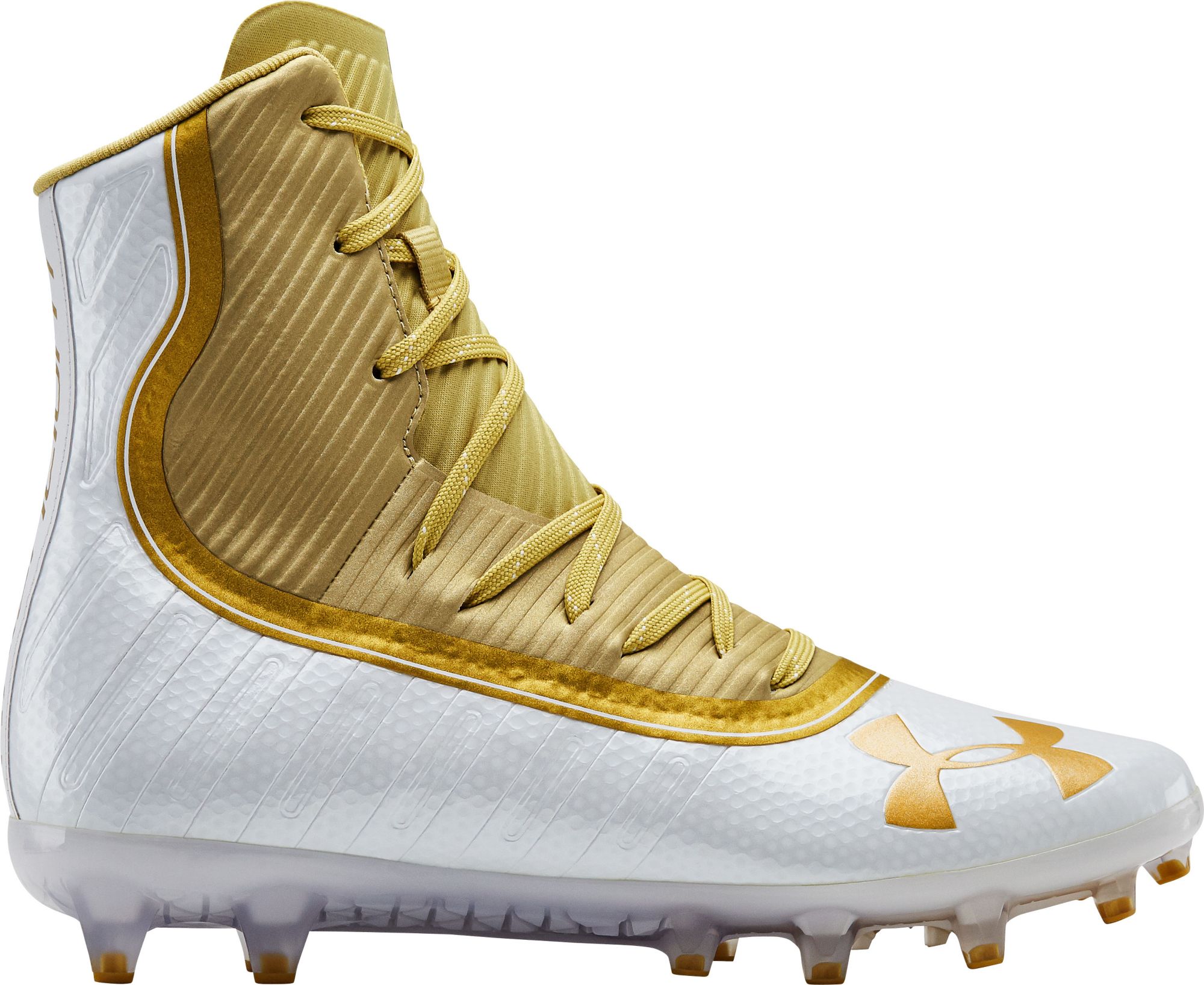 all yellow under armour cleats