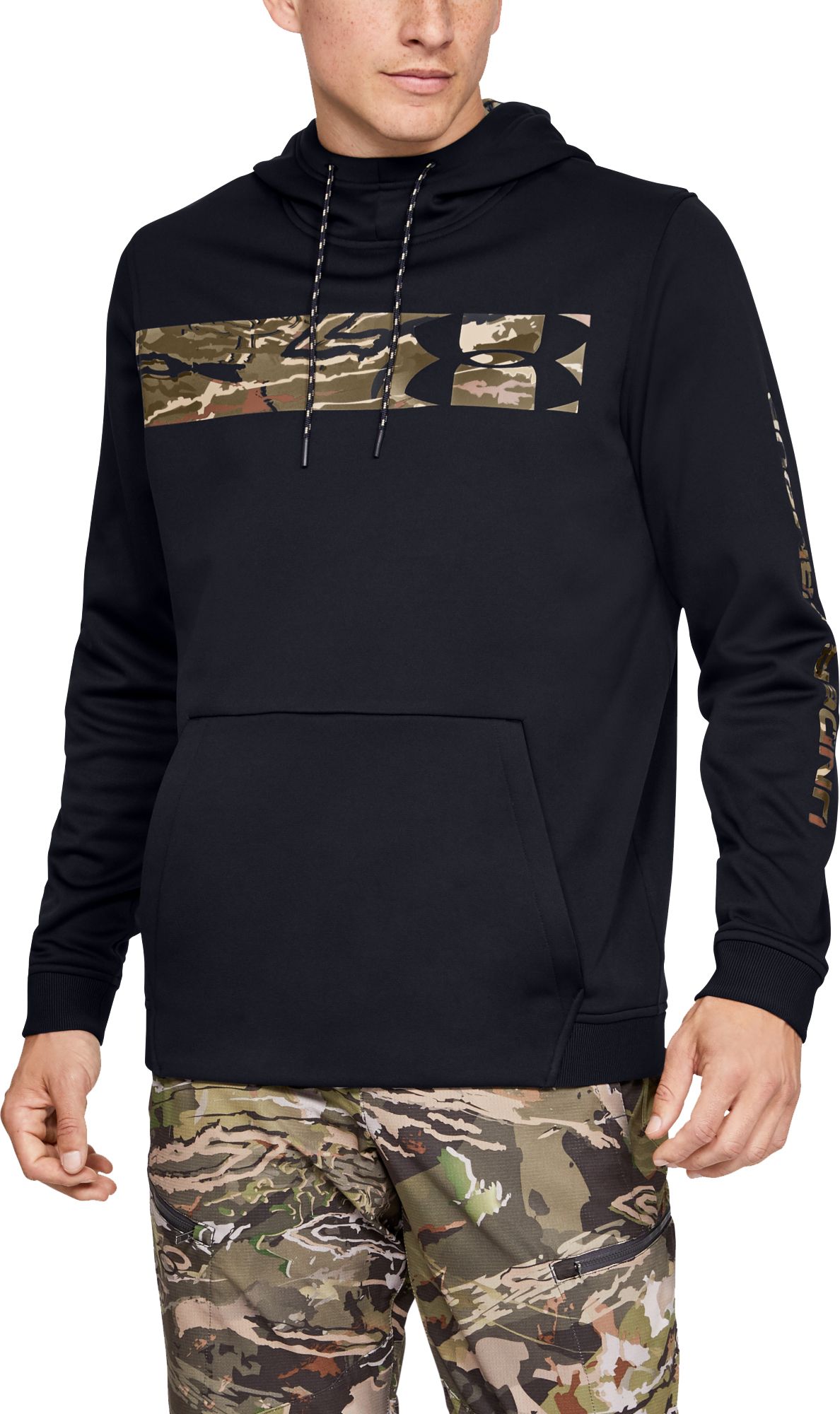 mens black under armour hoodie