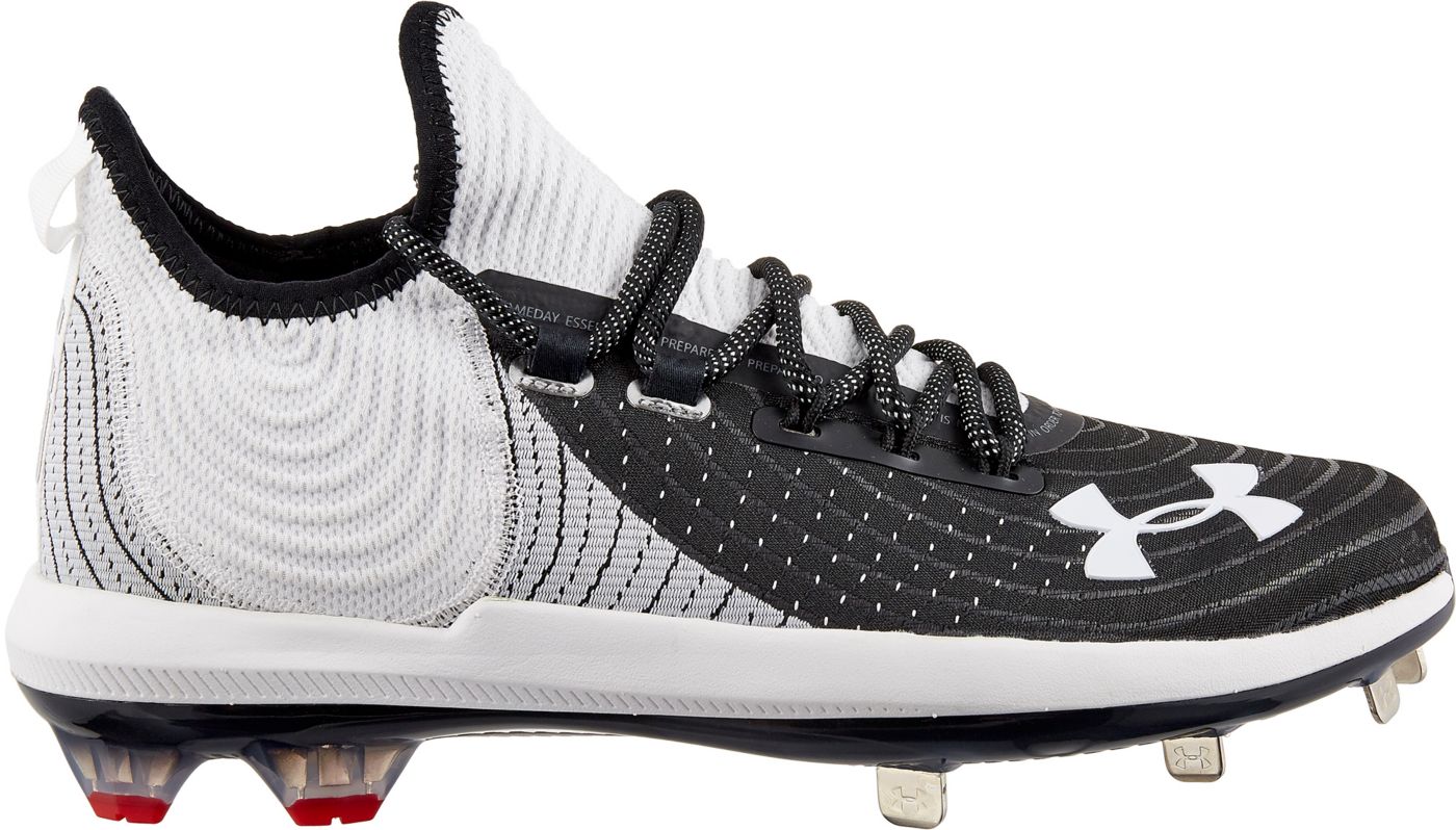 under armour white metal softball cleats