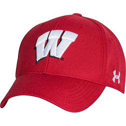 Under Armour Men's Wisconsin Badgers Red Adjustable Hat