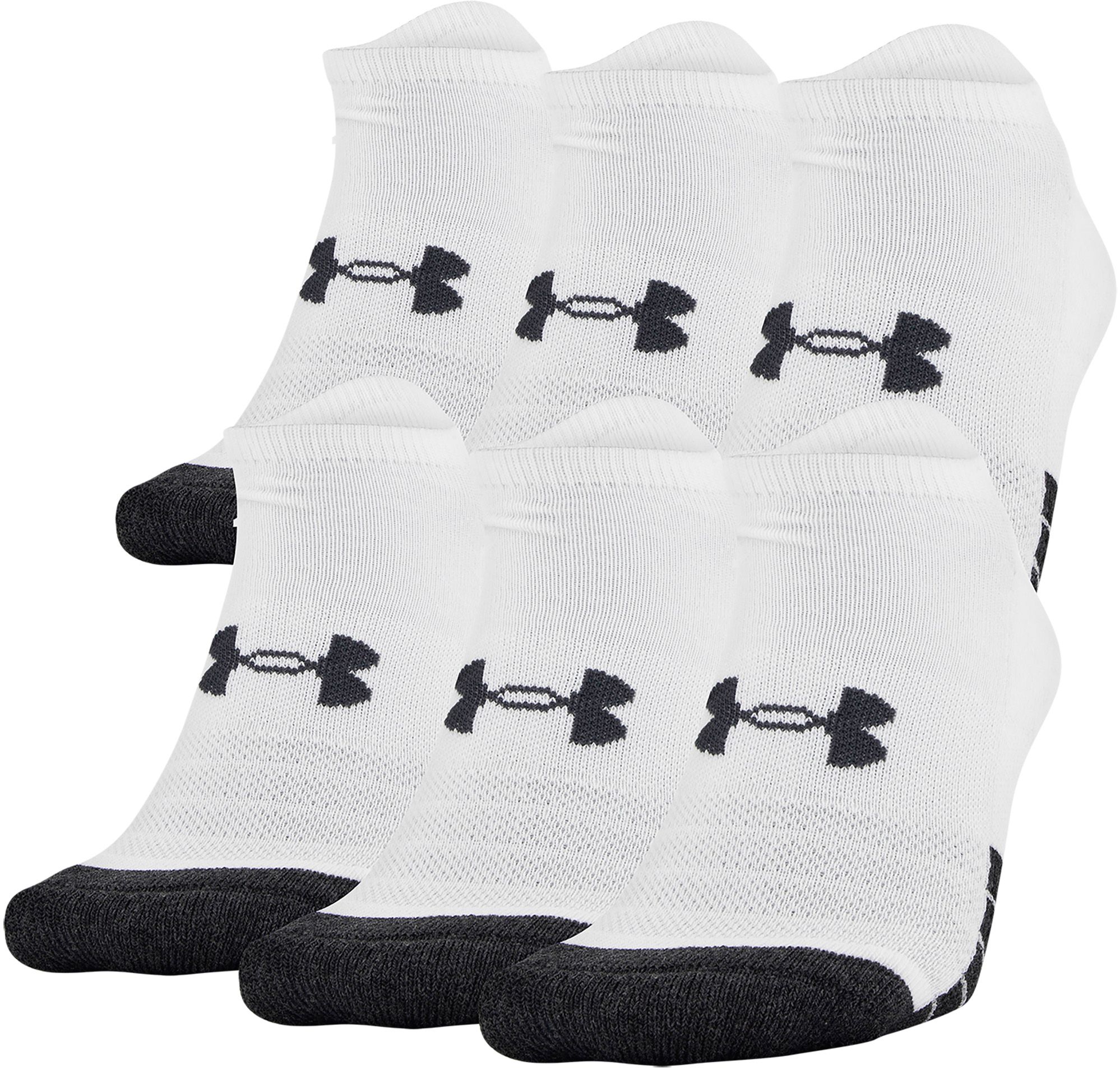 Under Armour Adult Performance Tech No Show Socks - 6 Pack