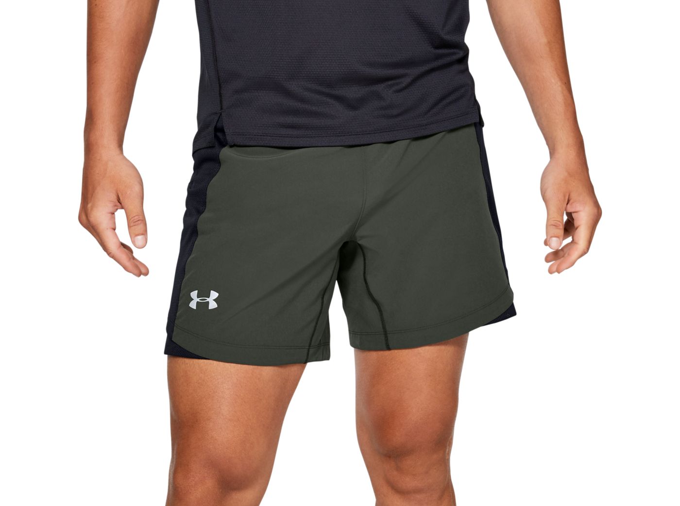 under armour shorts and tshirt