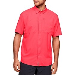 Buy Under Armour Boys' Outdoor Short Sleeve Shirt, Woven Button Down,  Collared Neckline, Carolina Blue - Od, Small at