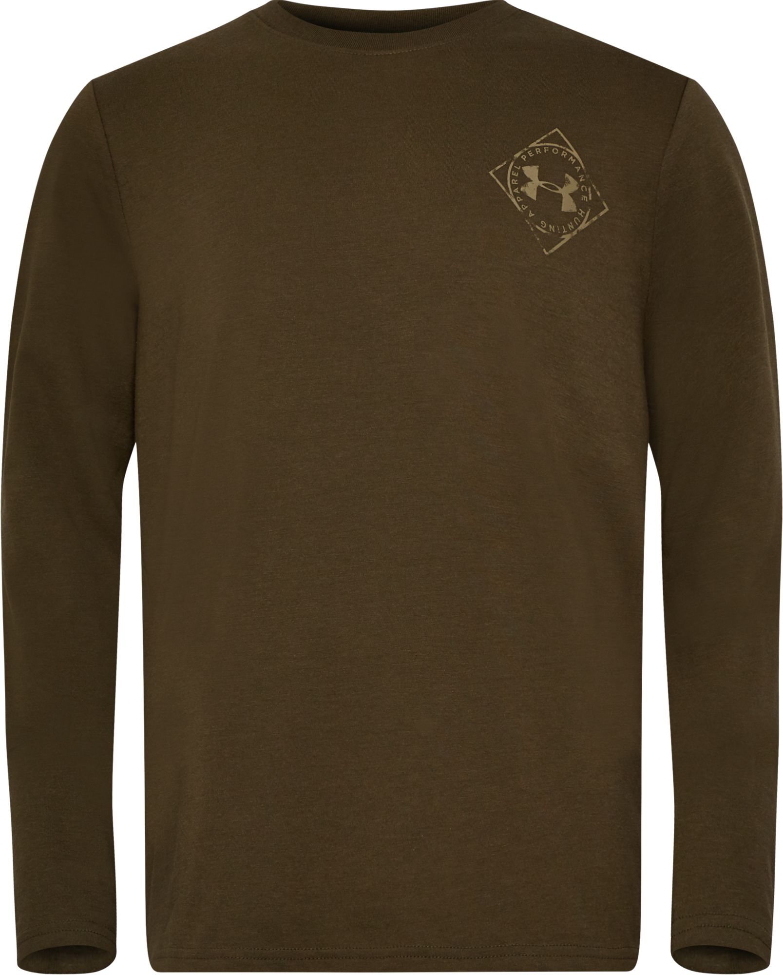 brown under armour long sleeve shirt