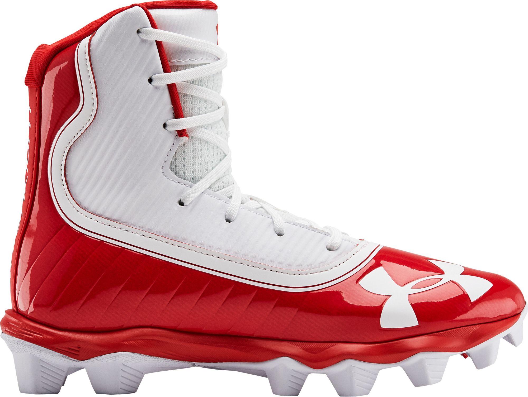 under armour cleats red
