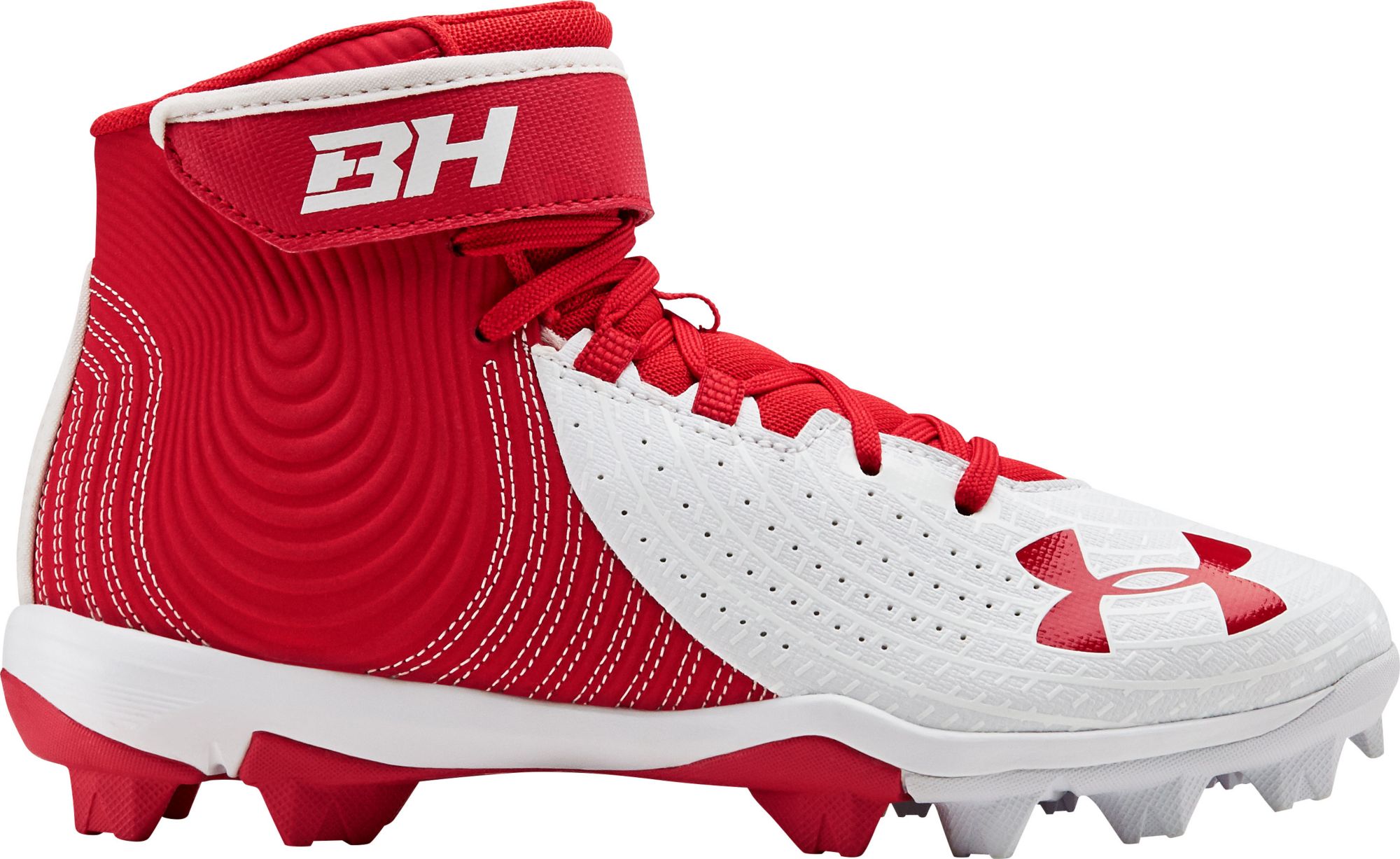 red white and blue cleats baseball