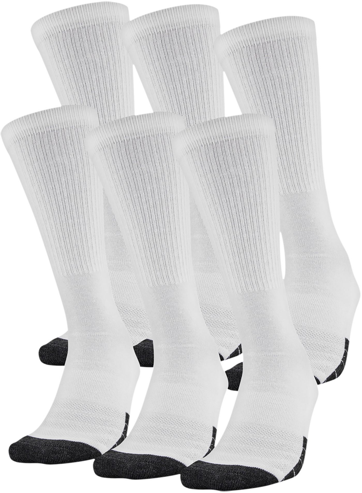 Under Armour Youth Performance Tech Crew Socks 6 Pack DICK'S
