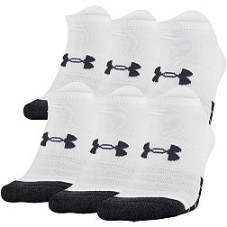 Under Armour Youth Performance Tech No Show Socks 6 Pack