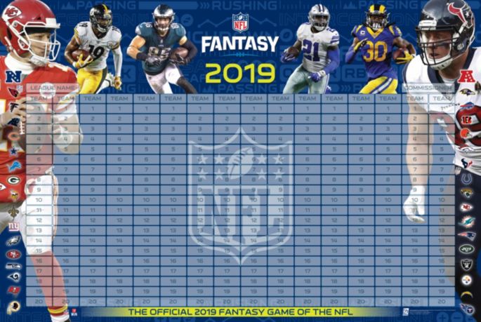Nfl 2019 Fantasy Football Draft Kit