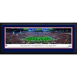 Blakeway Panoramas Super Bowl LIII Champions New England Patriots Kick Off Deluxe Framed Panorama Poster