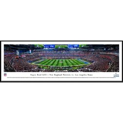 Blakeway Panoramas Super Bowl LIII Champions New England Patriots Kick Off Standard Framed Panorama Poster