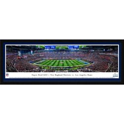 Blakeway Panoramas Super Bowl LIII Champions New England Patriots Kick Off Framed Panorama Poster
