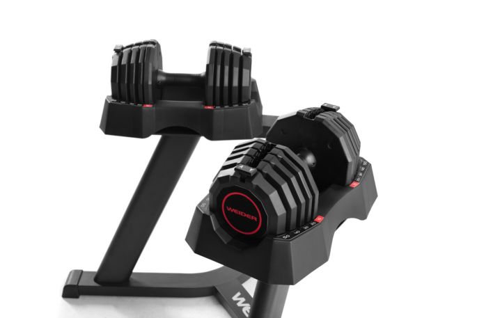 Weider 100 Lb Select A Weight Dumbbell Set Dick S Sporting Goods