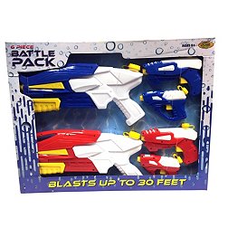 Water Sports 6-Piece Battlepack Toy Water Guns