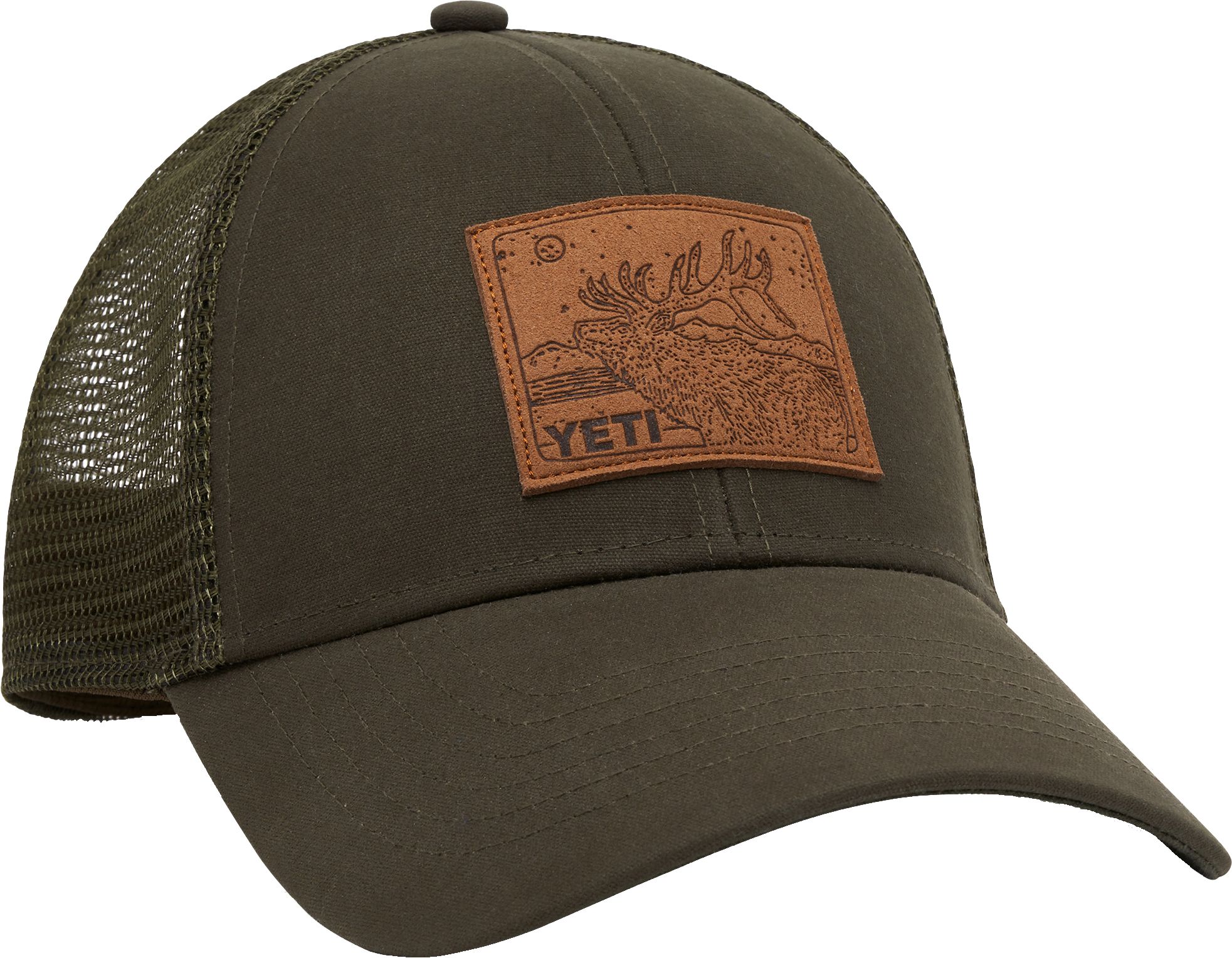 leather patch hat