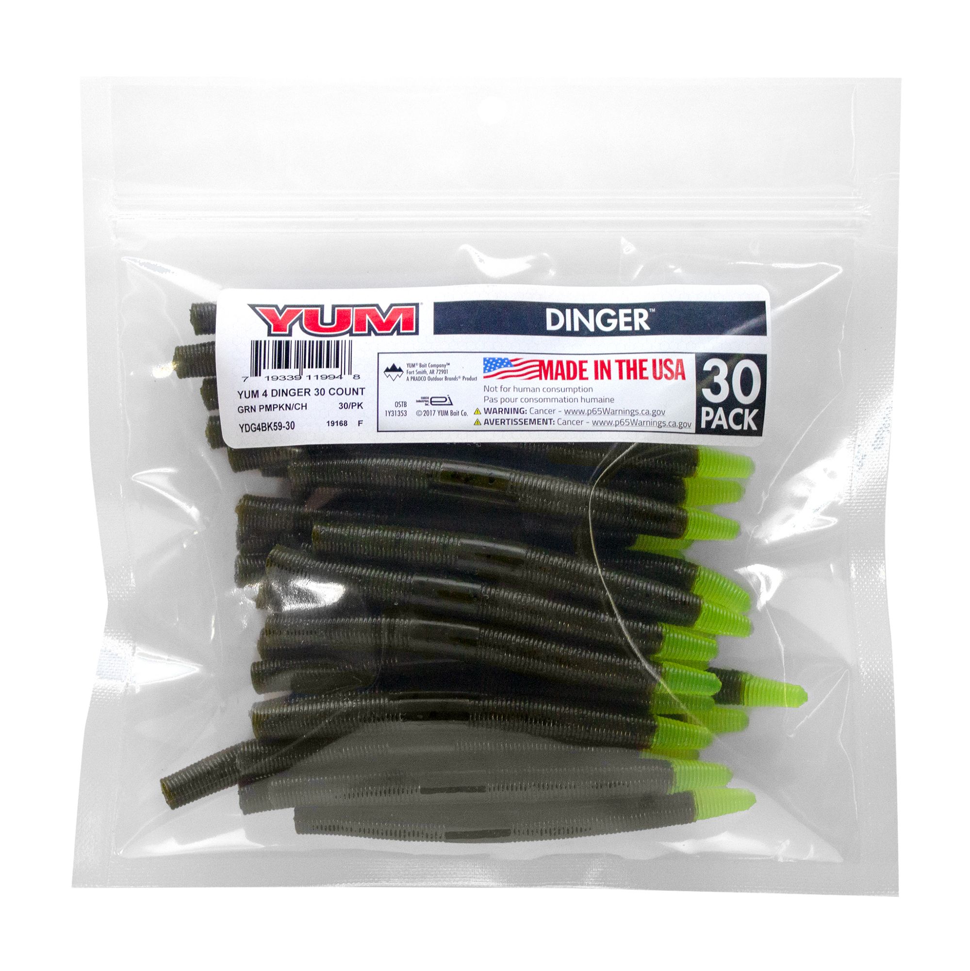YUM Dinger Soft Bait Bulk Pack