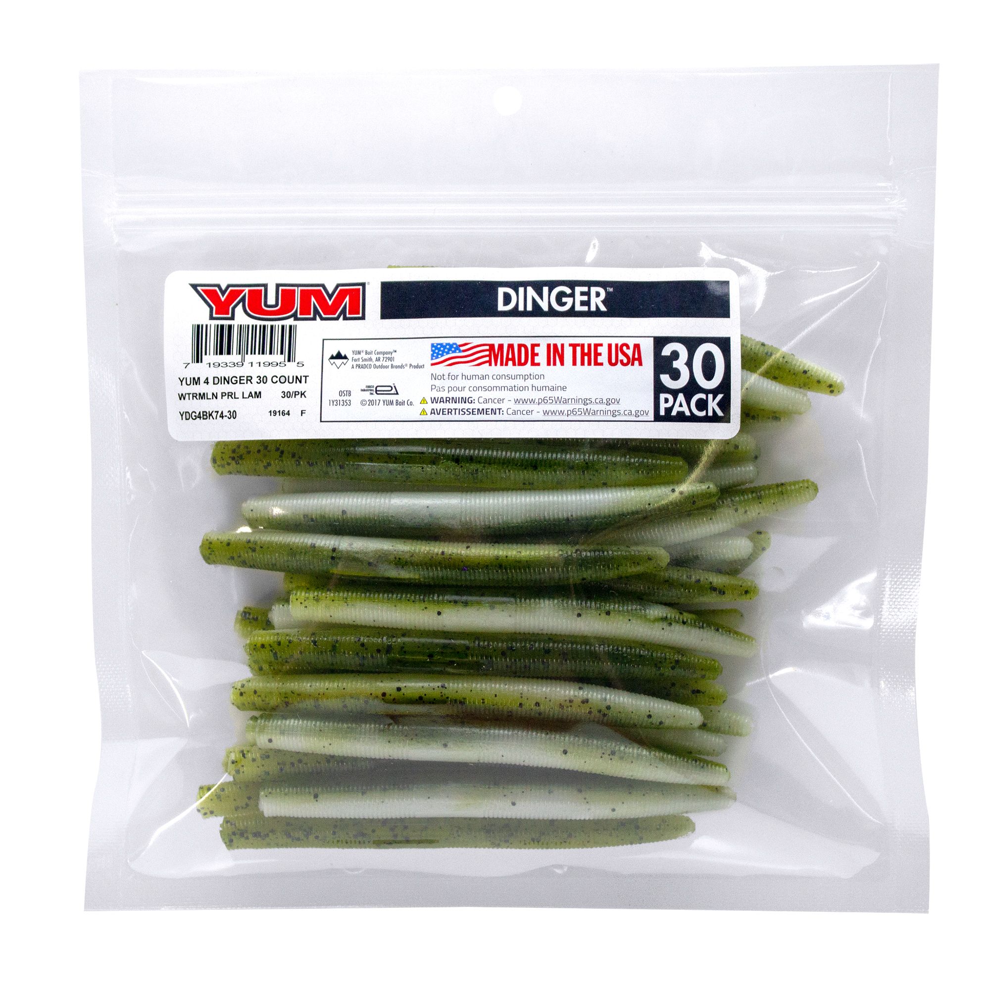 YUM Dinger Soft Bait Bulk Pack