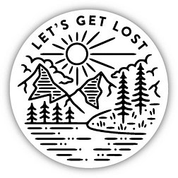 Stickers Northwest Let's Get Lost Sticker