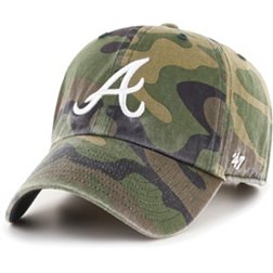 ‘47 Men's Atlanta Braves Camo Clean Up Adjustable Hat