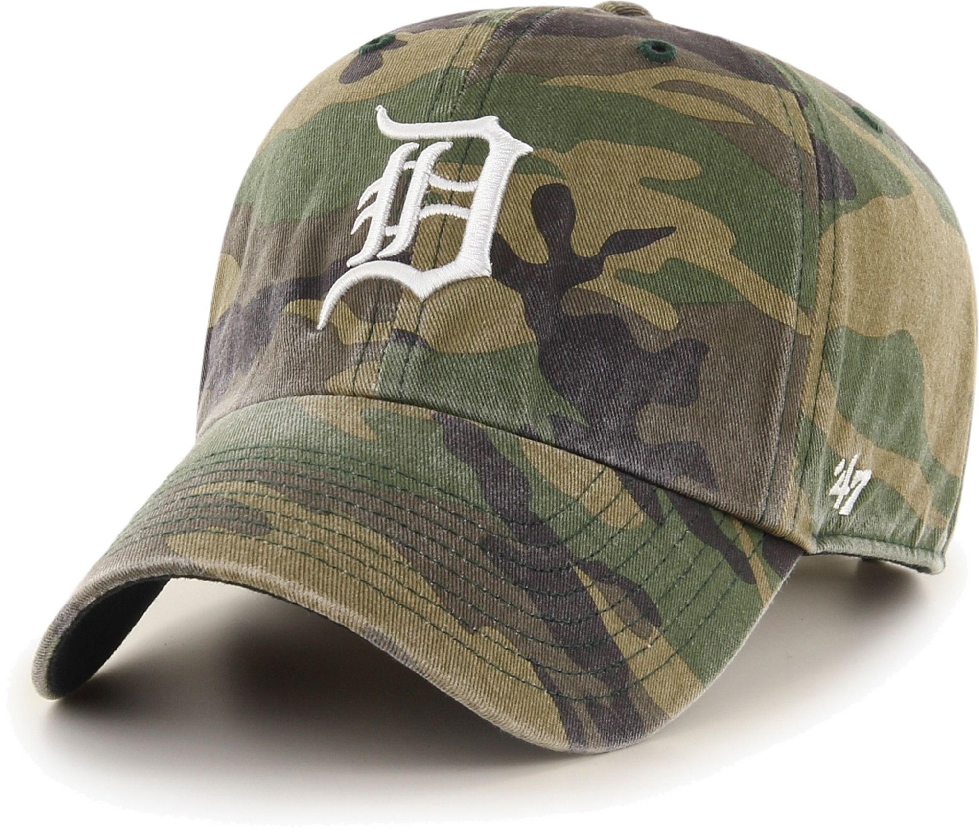 ‘47 Men's Detroit Tigers Camo Clean Up Adjustable Hat