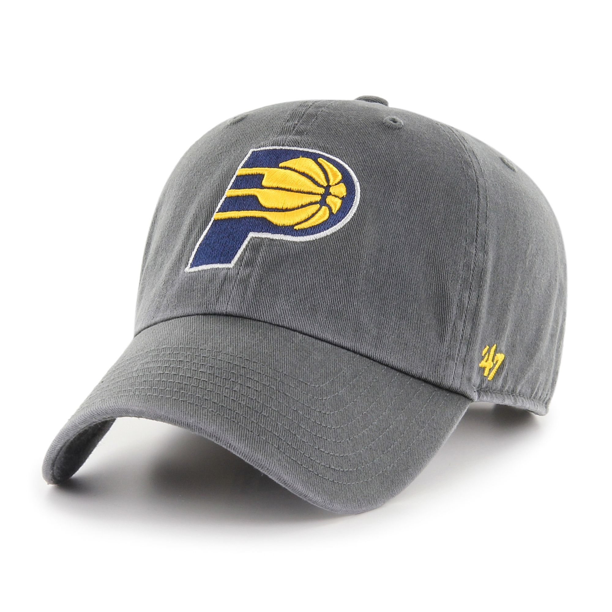 ‘47 Men's Indiana Pacers Grey Clean Up Adjustable Hat