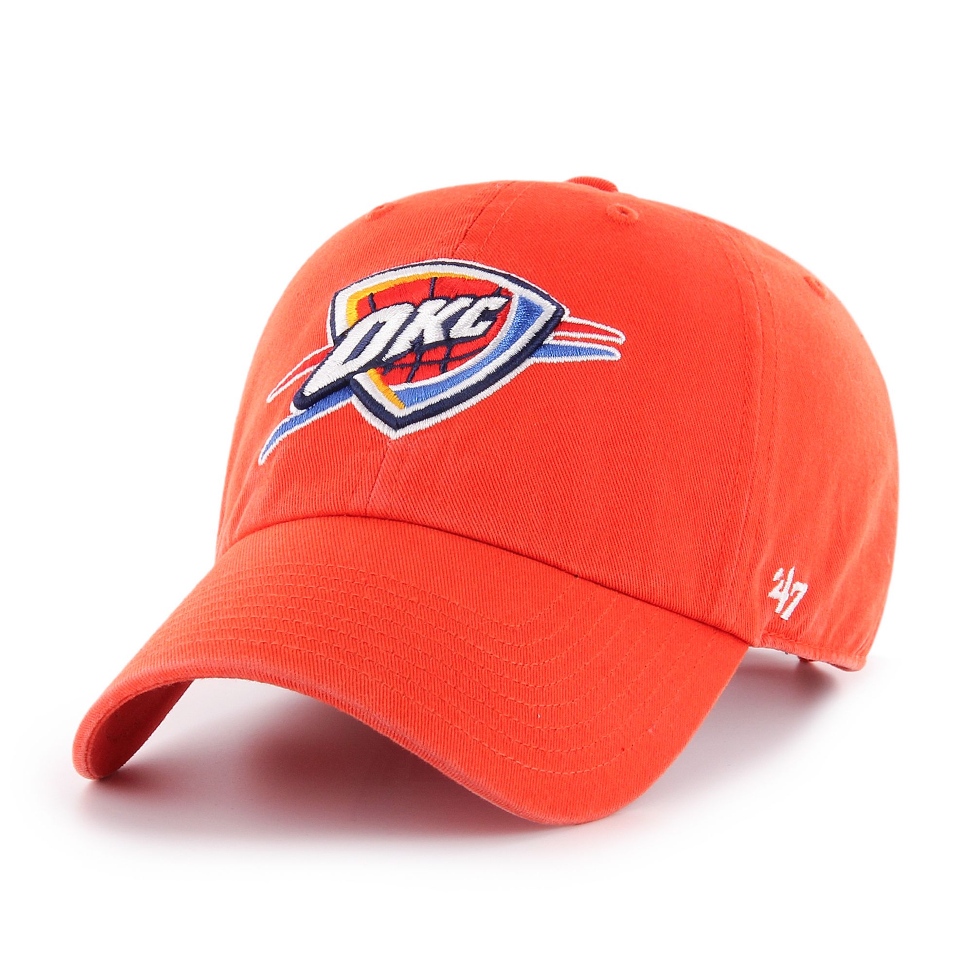 ‘47 Men's Oklahoma City Thunder Grey Clean Up Adjustable Hat