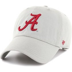 ‘47 Men's Alabama Crimson Tide Grey Clean Up Adjustable Hat