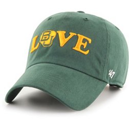‘47 Women's Baylor Bears Green Love Script Clean Up Adjustable Hat