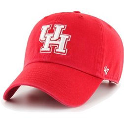 ‘47 Men's Houston Cougars Red Clean Up Adjustable Hat