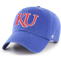 ‘47 Men's Kansas Jayhawks Blue Clean Up Adjustable Hat