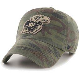 ‘47 Men's Kansas Jayhawks Camo OHT Movement Clean Up Adjustable Hat