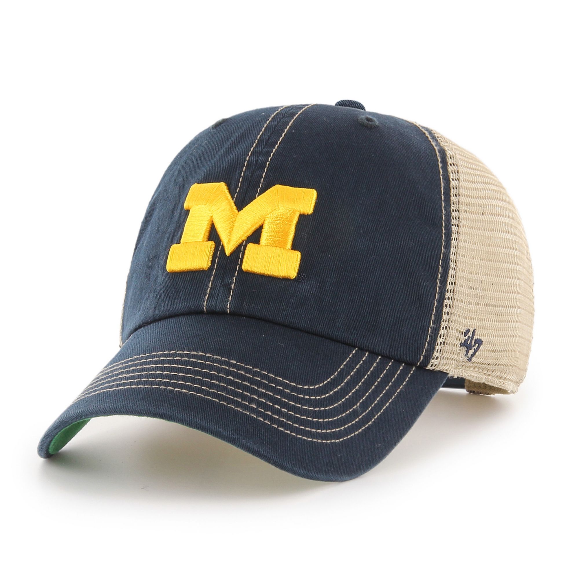 ‘47 Men's Michigan Wolverines Navy Trawler Clean Up Adjustable Hat