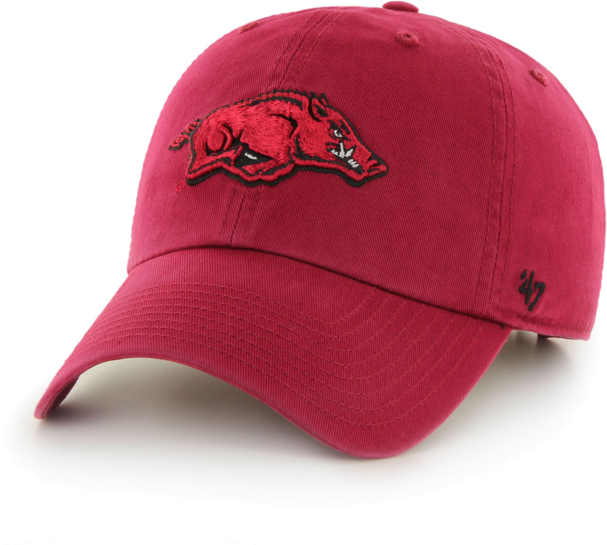 ‘47 Men's Arkansas Razorbacks Cardinal Clean Up Adjustable Hat