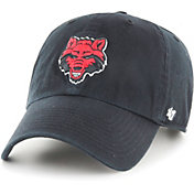 ‘47 Men's Arkansas State Red Wolves Clean Up Adjustable Black Hat