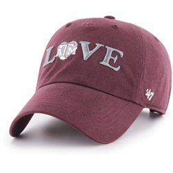 ‘47 Women's Texas A&M Aggies Maroon Love Script Clean Up Adjustable Hat