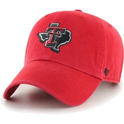 ‘47 Men's Texas Tech Red Raiders Red Clean Up Adjustable Hat