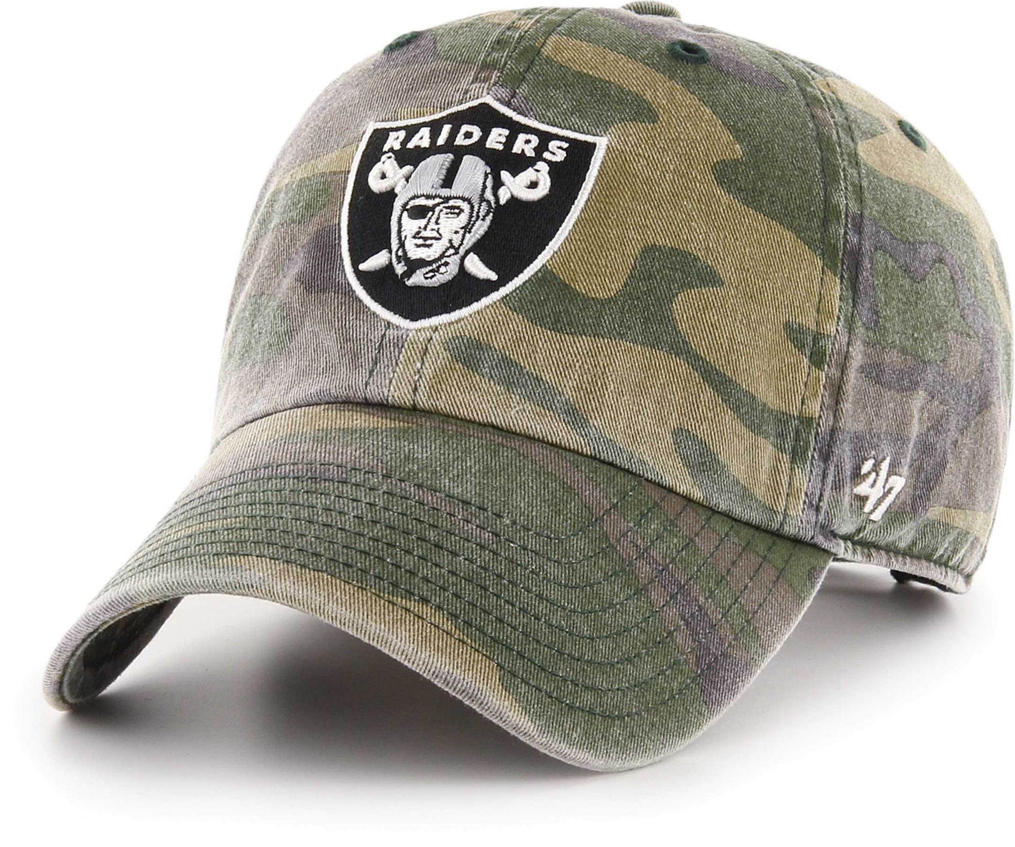 47 Brand Men s Las Vegas Raiders Camo Cleanup Adjustable Hat